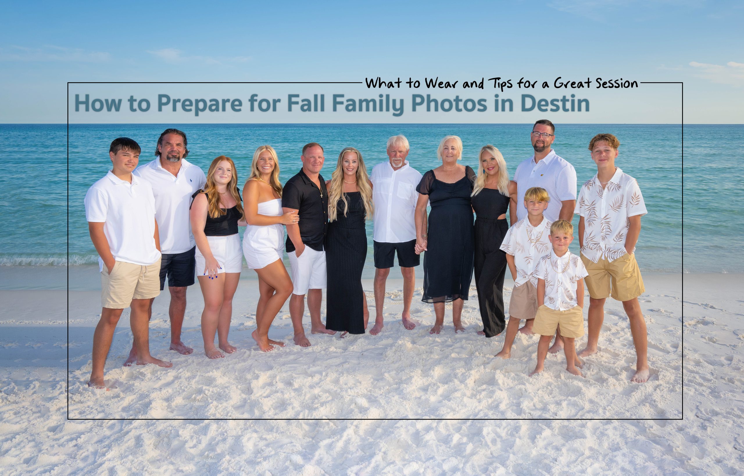 Family Photographer in Destin capturing beach photoshoot.